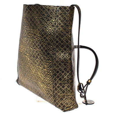 Bottega Veneta Messenger Butterfly Intrecciomirage Intarsio Leather, Gold, Leather, Handbag