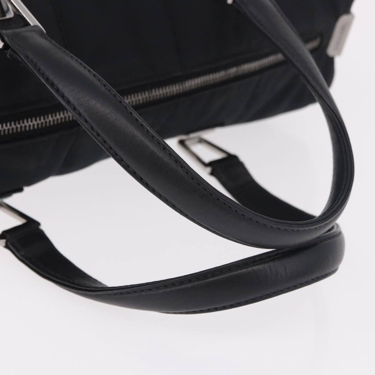Chanel Square Stitch Boston Quilted Nylon, Black, Nylon, Handbag