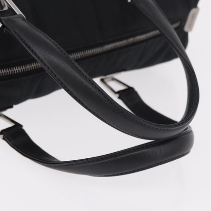 Chanel Square Stitch Boston Quilted Nylon, Black, Nylon, Handbag