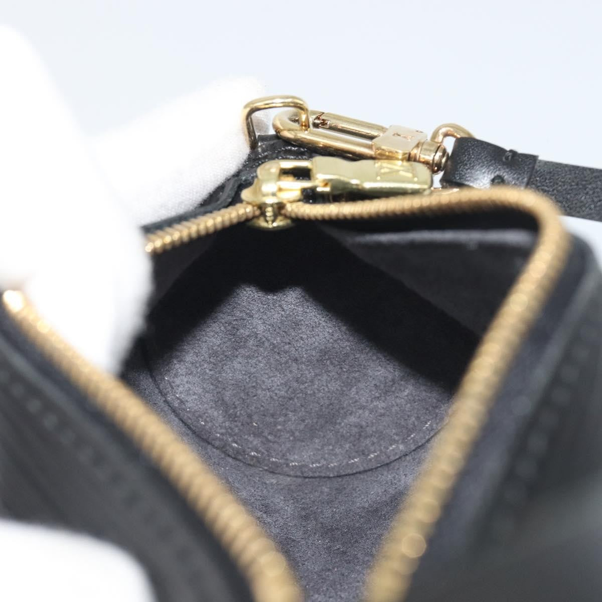 Louis Vuitton Soufflot Pochette Epi Leather, Black, Leather, Clutch