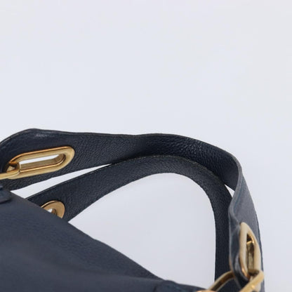 Chloe Paraty Top Handle Leather, Navy, Leather, Handbag
