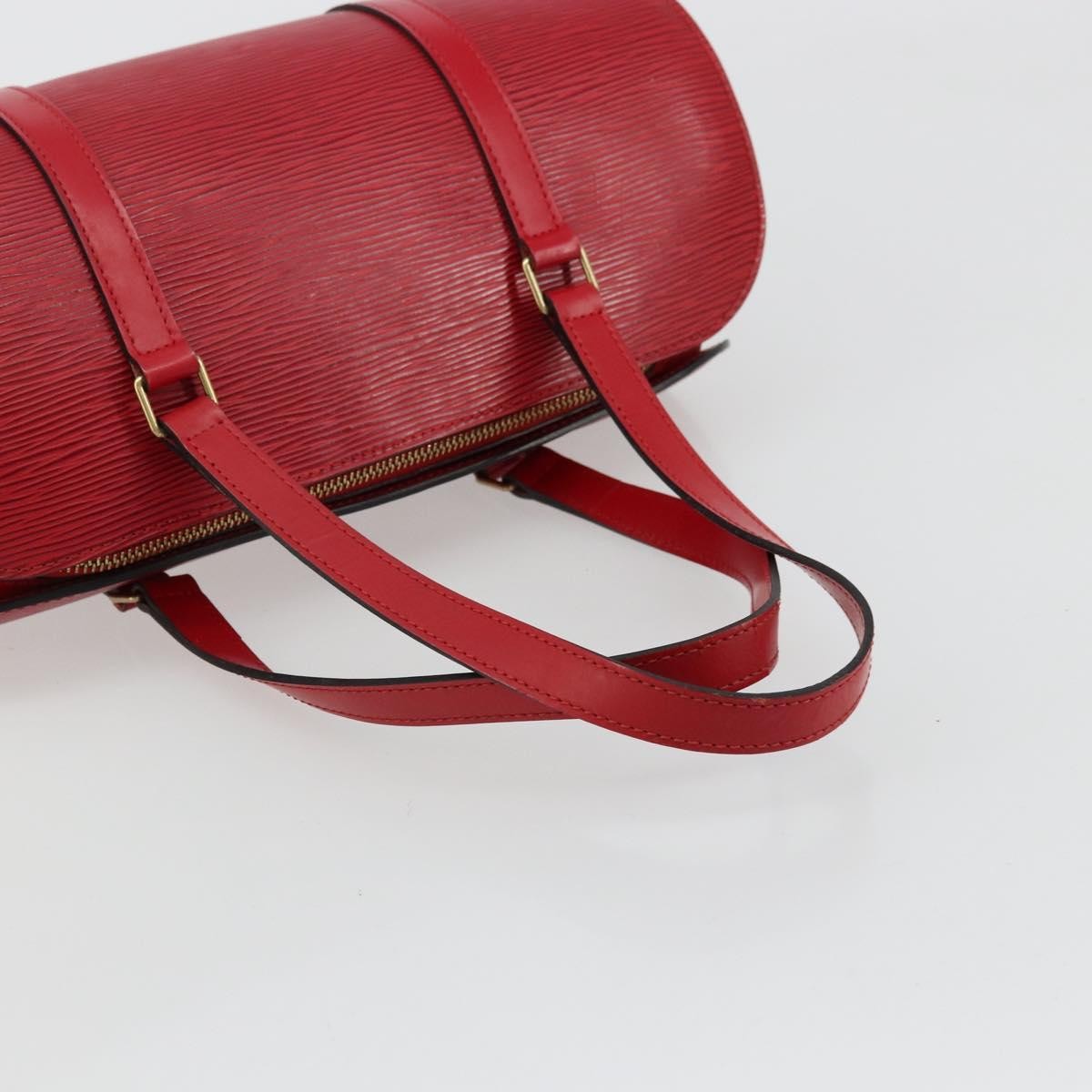 Louis Vuitton Soufflot Epi Leather, Red, Leather, Tote Bag
