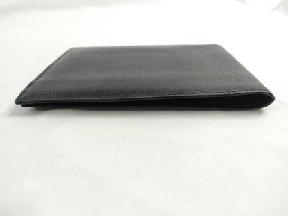 Prada Saffiano bifold Leather, Black, Leather, Wallet