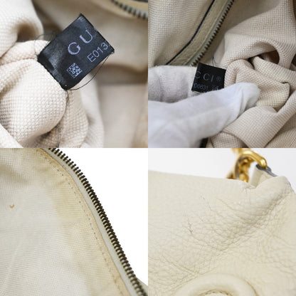 Gucci Twill Leather, Beige, Leather, Shoulder Bag