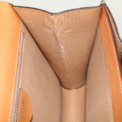 Celine C Macadam Handbag PVC Leather, BROWN, PVC, Handbag