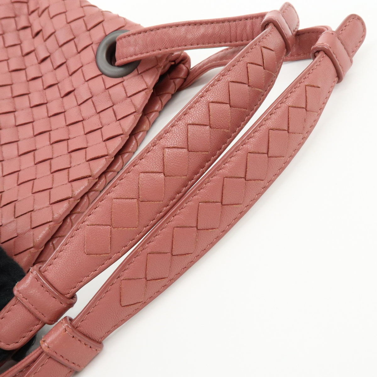 Bottega Veneta Bella Intrecciato Nappa, Pink, Leather, Tote Bag