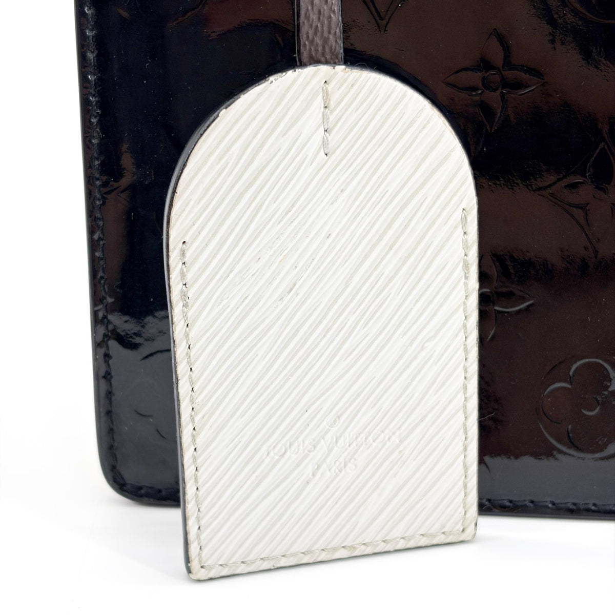 Louis Vuitton Spring Street NM Monogram Vernis with Monogram Canvas and Epi Leather, Black, Patent Leather, Handbag