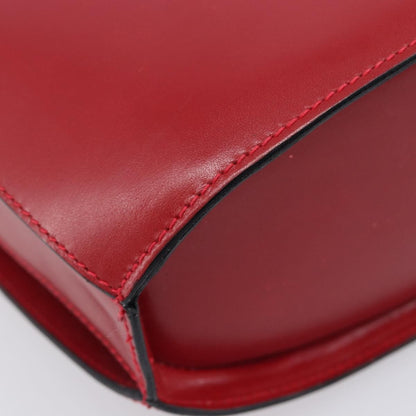 Bally Vintage Leather, Red, Leather, Shoulder Bag