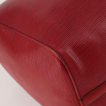 Louis Vuitton Keepall Epi, Red, Leather, Travel Bag