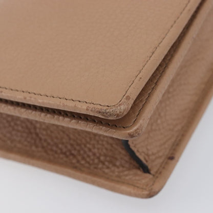 Gucci Soho Wallet on Chain Leather, Beige, Leather, Shoulder Bag