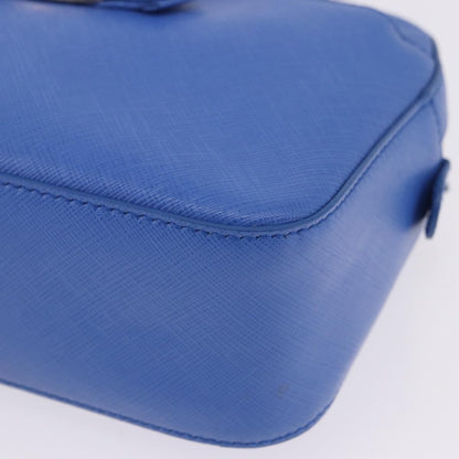 Salvatore Ferragamo Vara Chain Flap Leather, Blue, Leather, Shoulder Bag