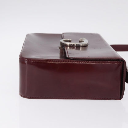 Cartier Panthère Shoulder Patent Leather, Burgundy, Patent Leather, Shoulder Bag