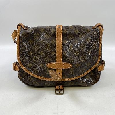 Louis Vuitton Saumur Messenger Bag Monogram Canvas, Brown, Canvas, Shoulder Bag