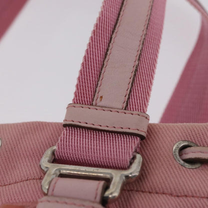 Saint Laurent Kahala Drawstring Canvas, Pink, Canvas, Tote Bag