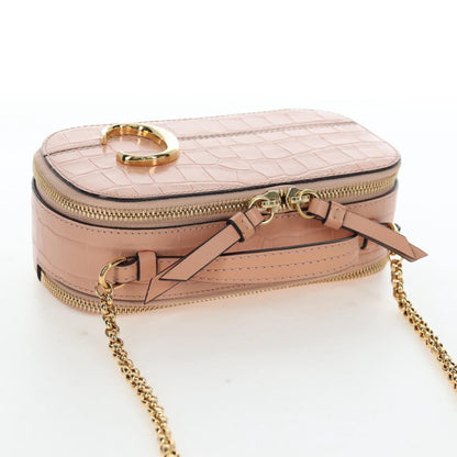 Chloe C Vanity Leather, Pink, Leather, Handbag