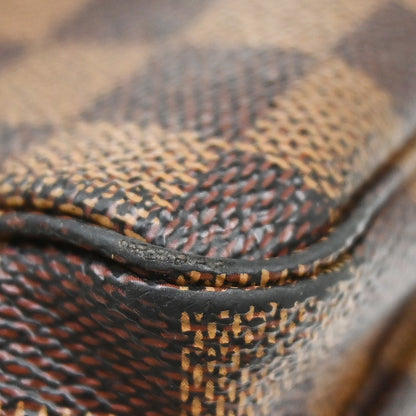 Louis Vuitton Naviglio Damier Ebene, Brown, Canvas, Shoulder Bag