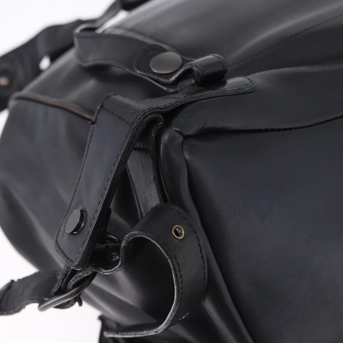Bottega Veneta Intrecciato Leather, Black, Leather, Backpack