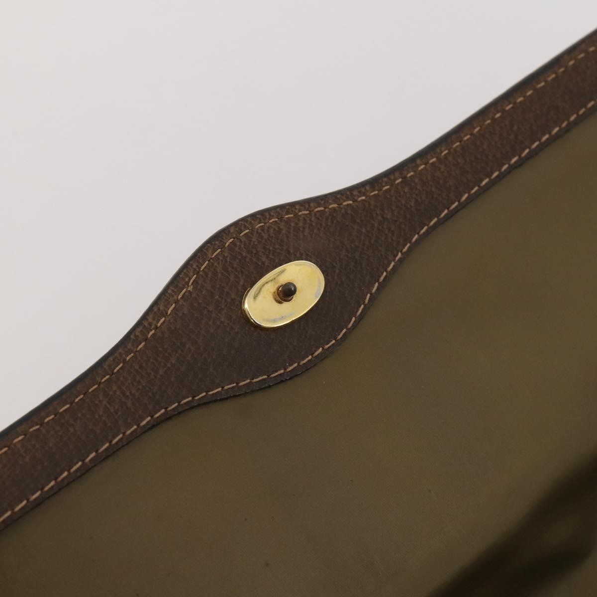 Gucci Vintage Web Flap Clutch GG Coated Canvas, Beige, Canvas, Clutch