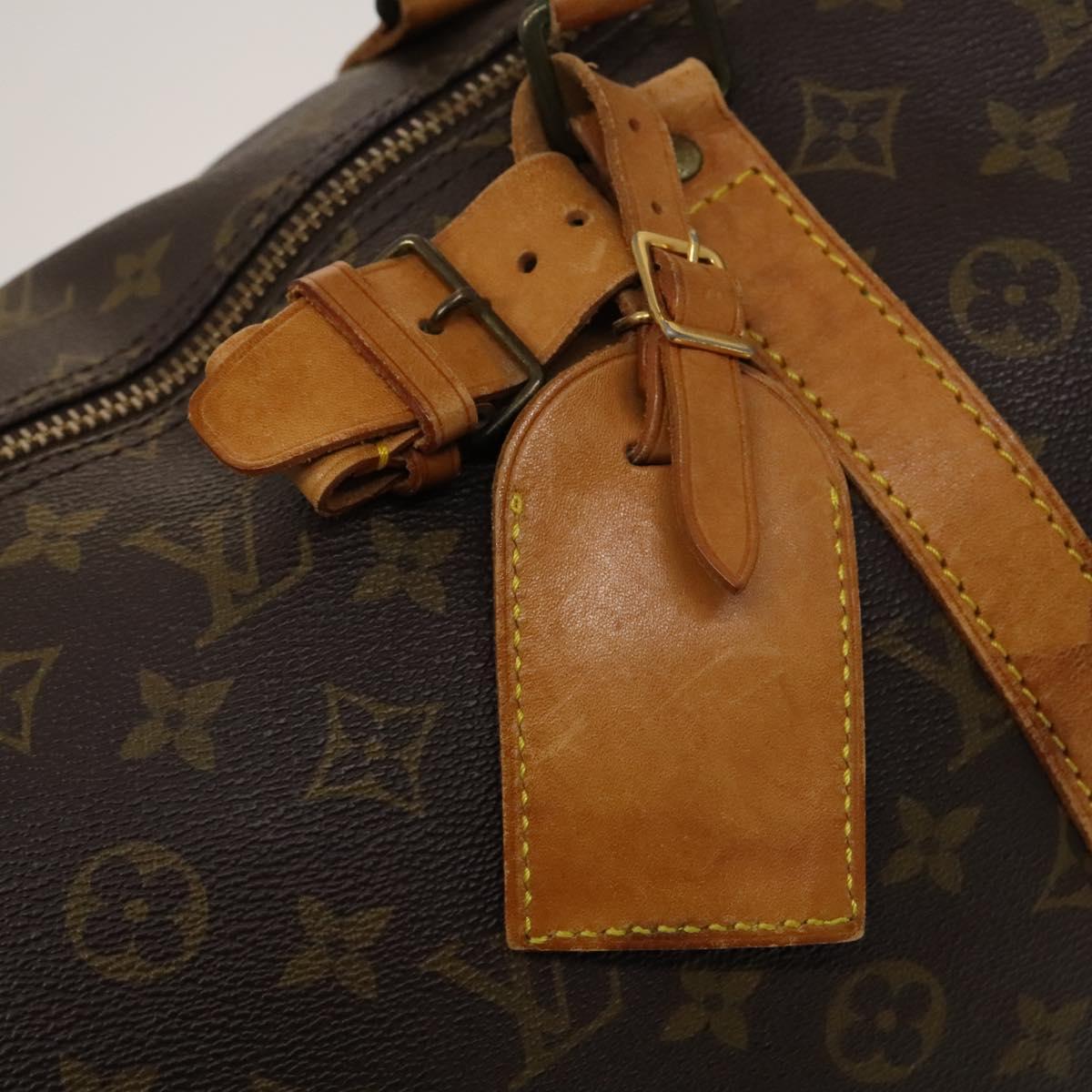 Louis Vuitton Keepall Bag Monogram Canvas, BROWN, CANVAS, Travel bag