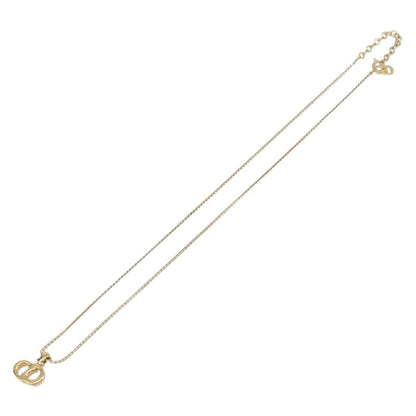 Christian Dior CD Pendant Metal, Gold, Metal, Necklace