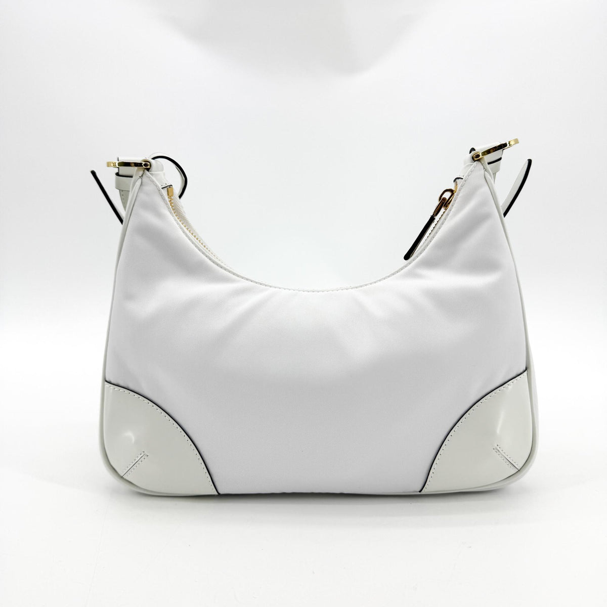 Prada Re-Edition 2004 Nylon and Leather, White, Nylon, Shoulder Bag