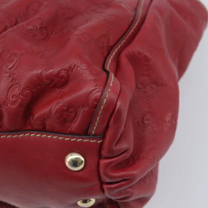 Gucci D Ring Guccissima Leather, Red, Leather, Tote Bag