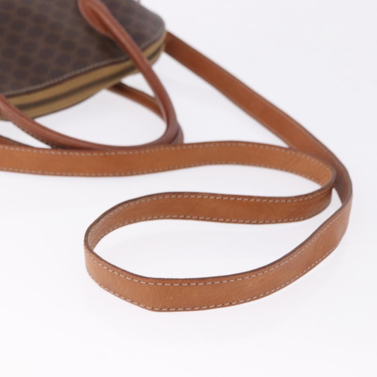 Celine Macadam Leather, Brown, PVC, Handbag