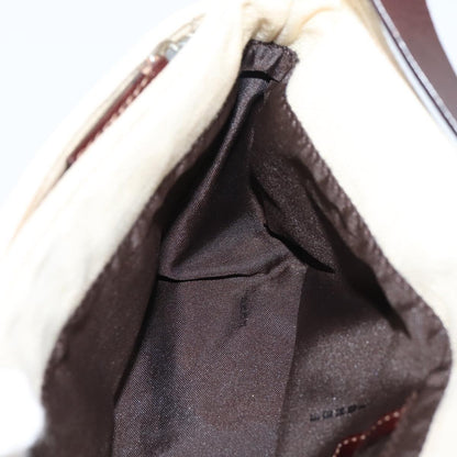 Fendi Baguette Pochette Zucca Canvas, Neutral, Canvas, Clutch