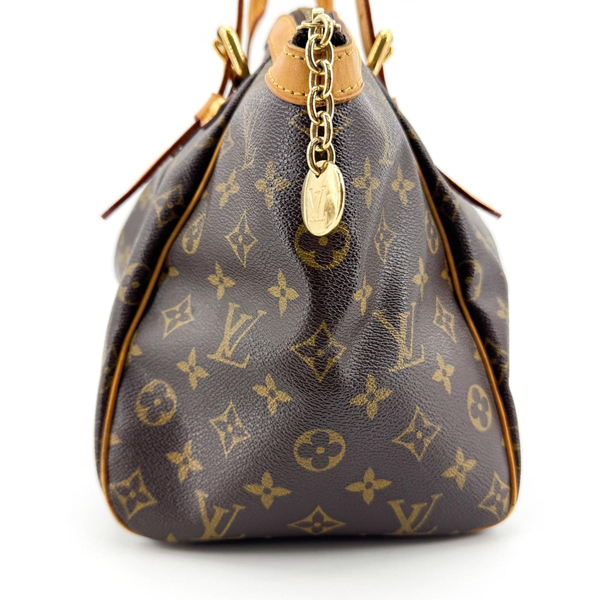 Louis Vuitton Tivoli Monogram Canvas, Brown, Canvas, Handbag