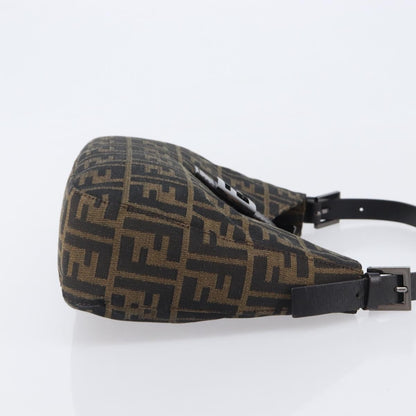 Fendi Vintage Pocket Zucca Canvas, Brown, Canvas, Shoulder Bag