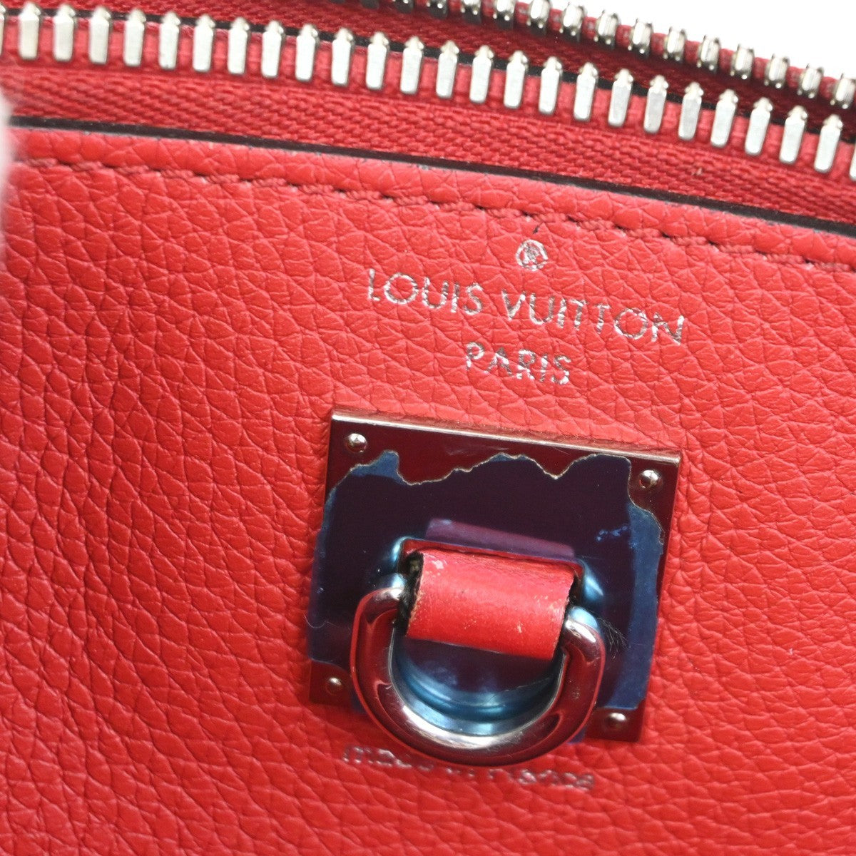 Louis Vuitton City Steamer Leather, Red, Leather, Handbag