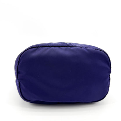 Prada Drawstring Wristlet Bucket Tessuto, Navy, Nylon, Handbag