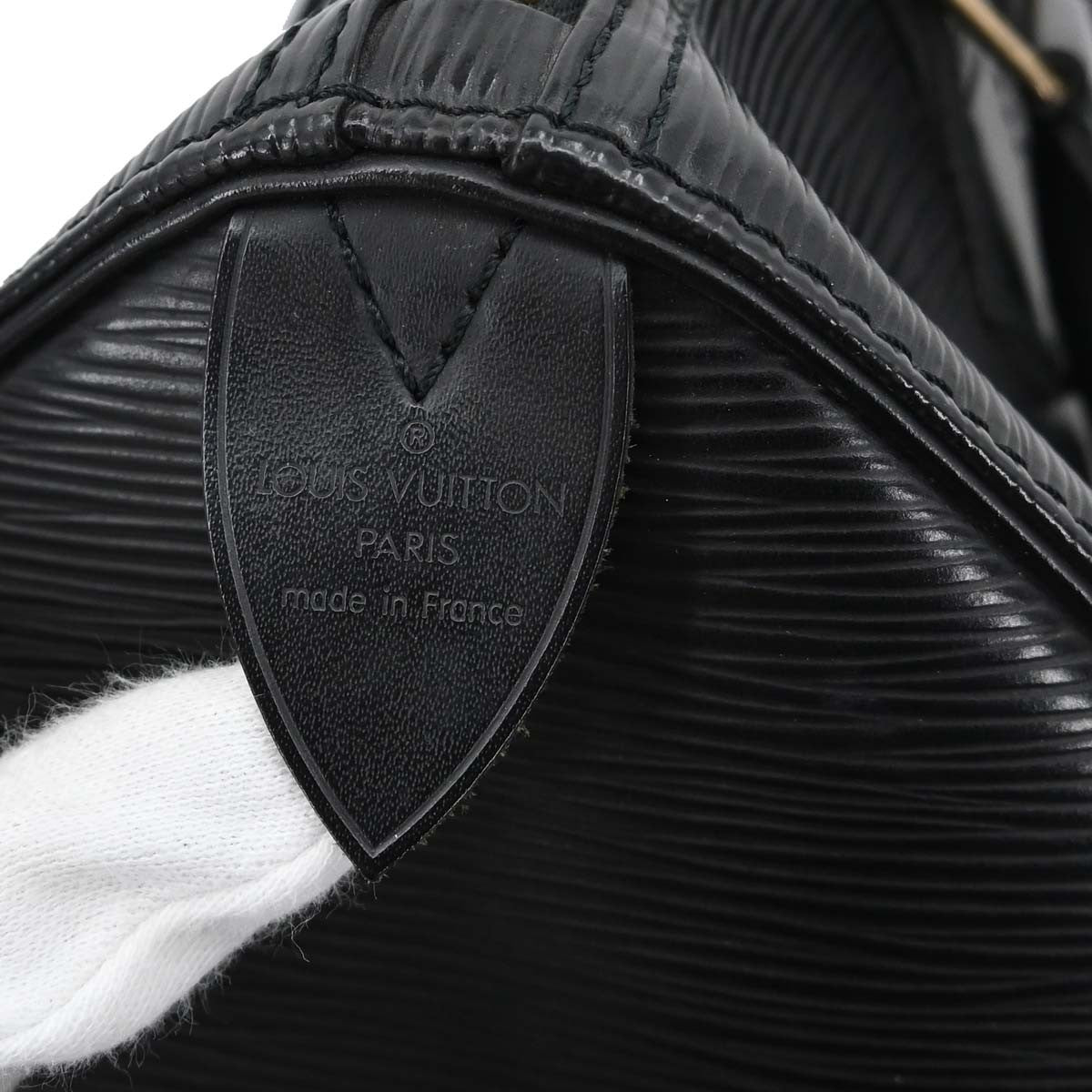 Louis Vuitton Speedy Epi Leather, Black, Leather, Handbag