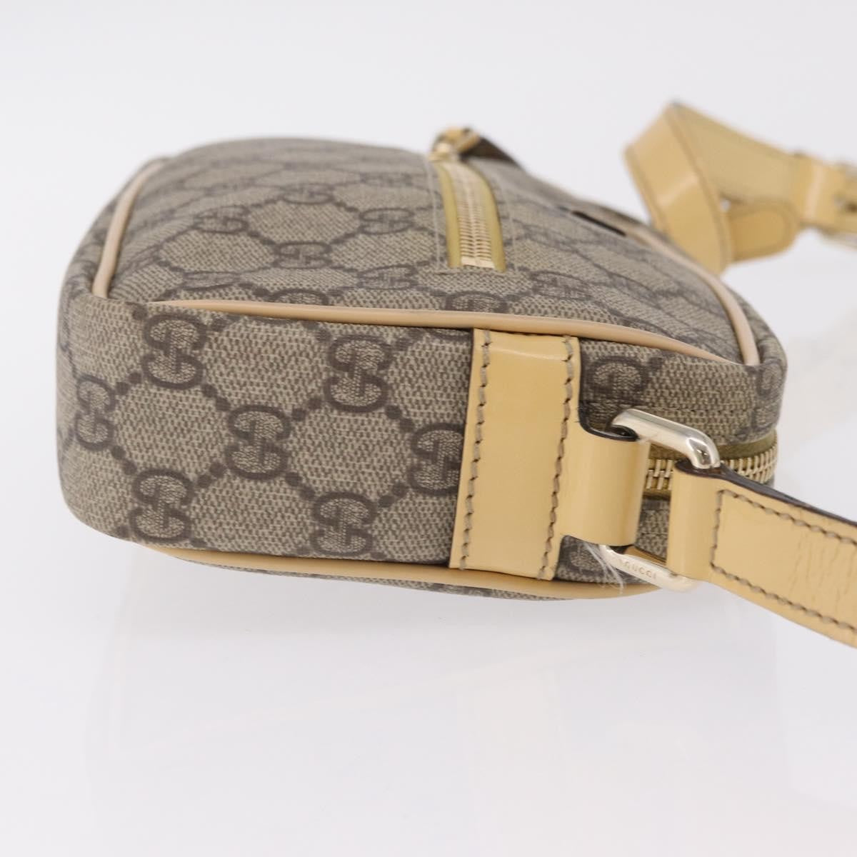 Gucci Front Zip GG Canvas, Beige, Canvas, Crossbody Bag