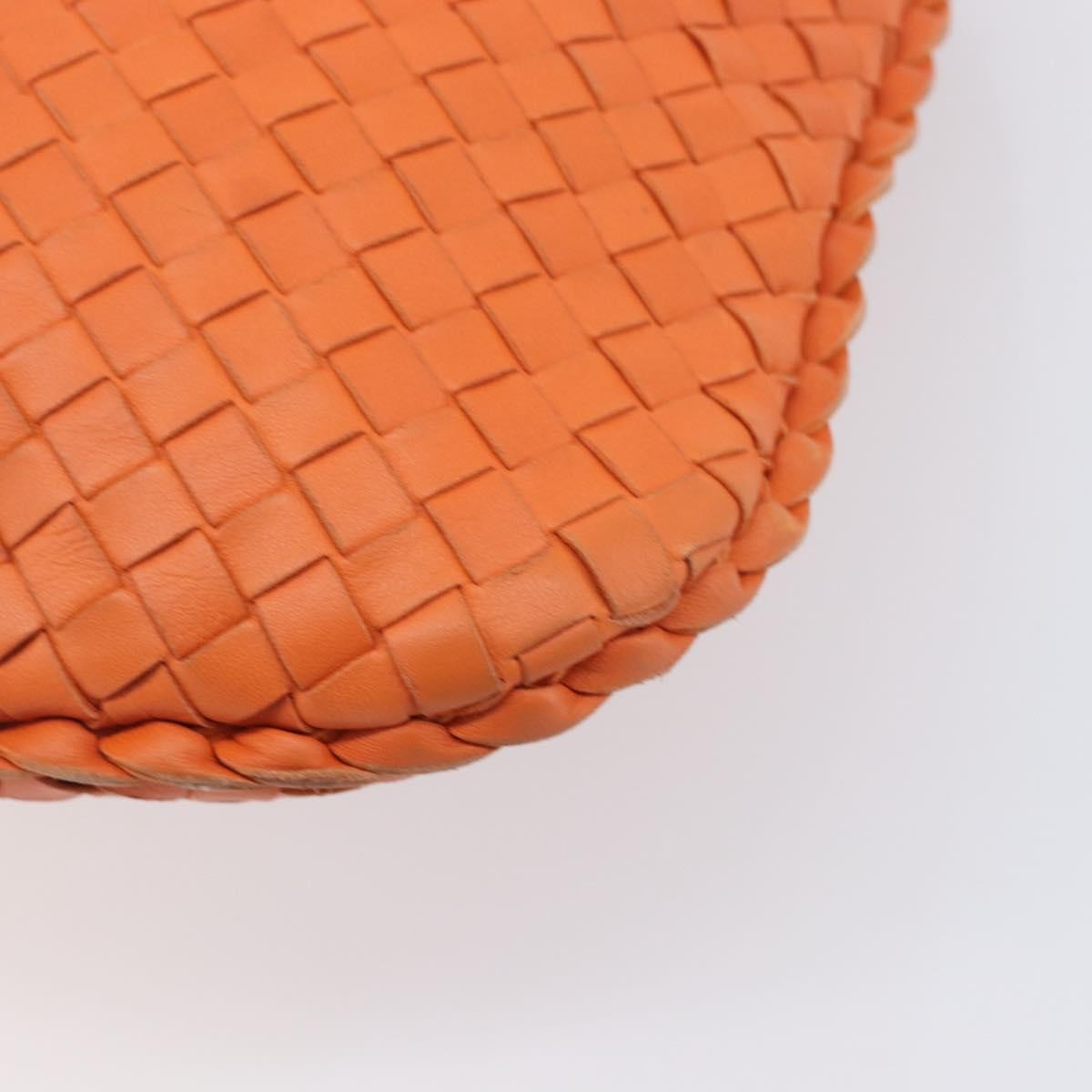 Bottega Veneta Veneta Hobo Intrecciato Nappa, Orange, Leather, Shoulder Bag
