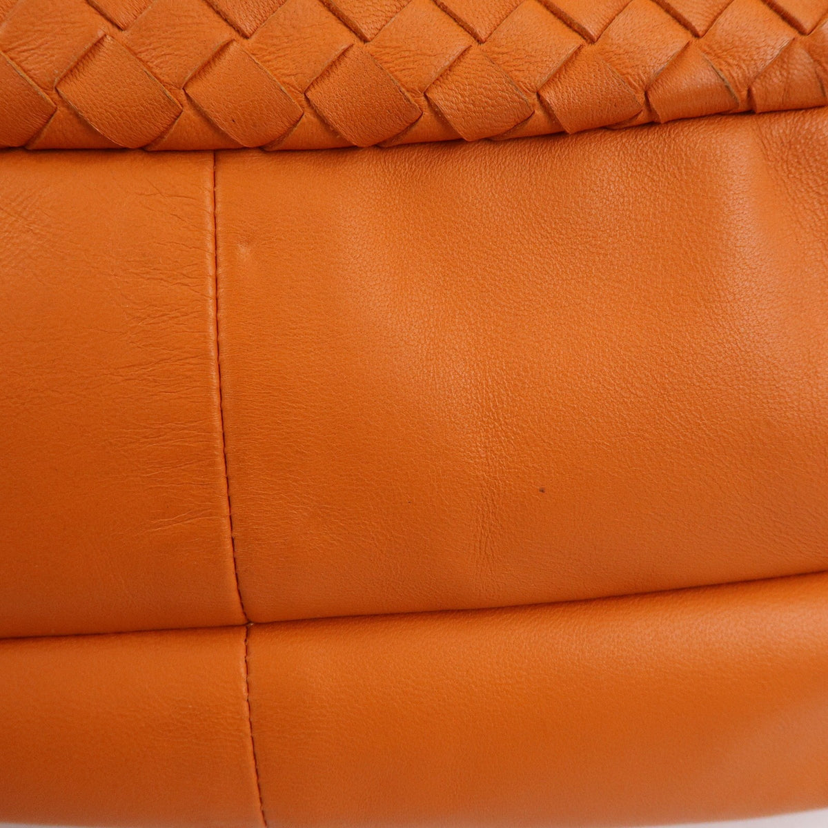Bottega Veneta Campana Hobo Intrecciato Nappa, Orange, Leather, Shoulder Bag