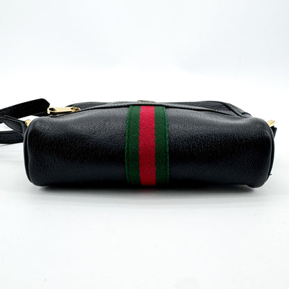 Gucci Ophidia Suede, Black, Leather, Briefcase