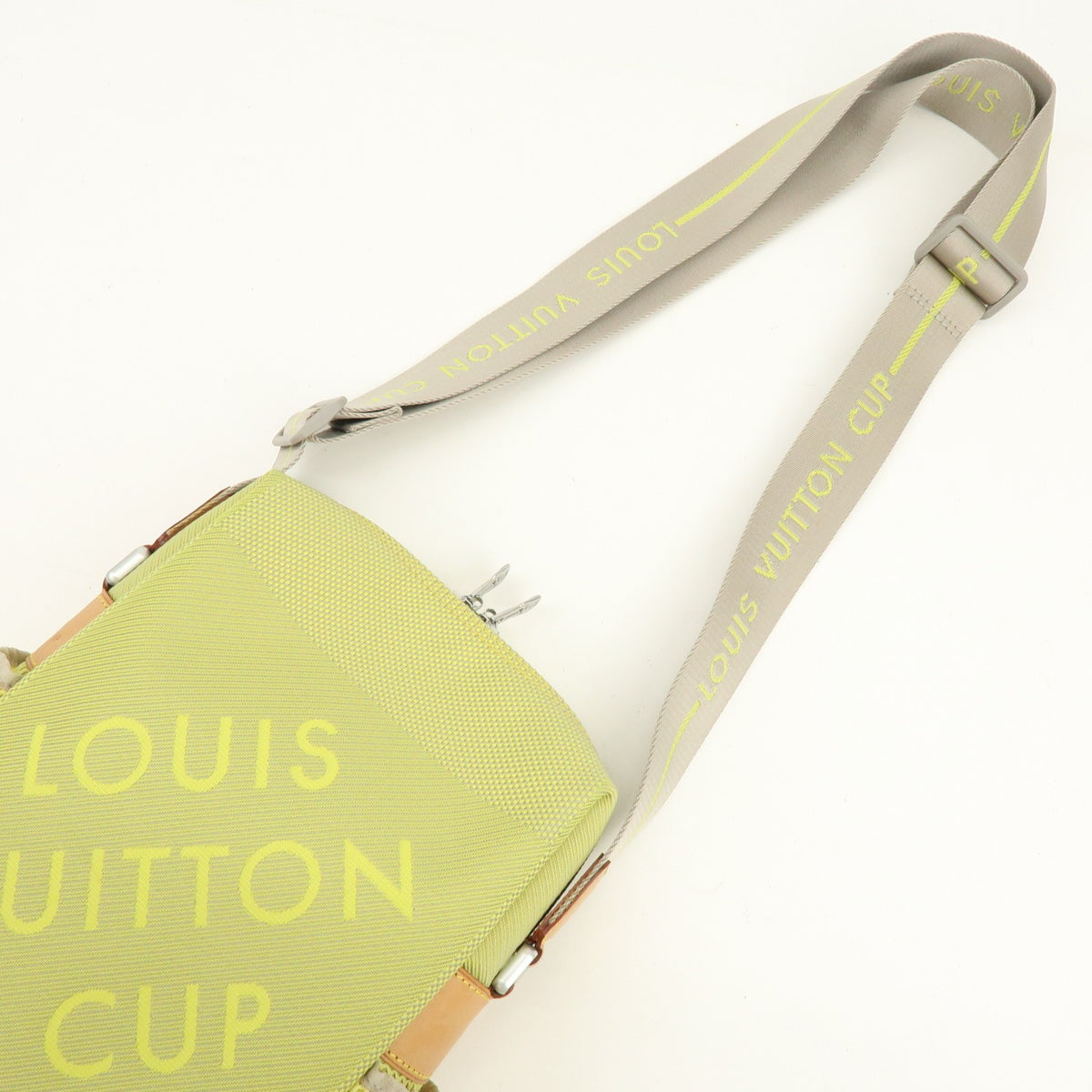 Louis Vuitton Cup Weathery Damier Geant Canvas, Green, Canvas, Handbag