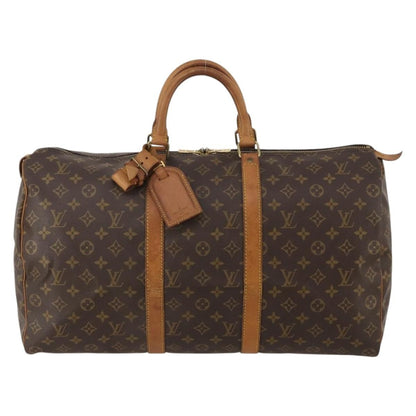 Louis Vuitton Keepall Monogram Canvas, Brown, Canvas, Travel Bag