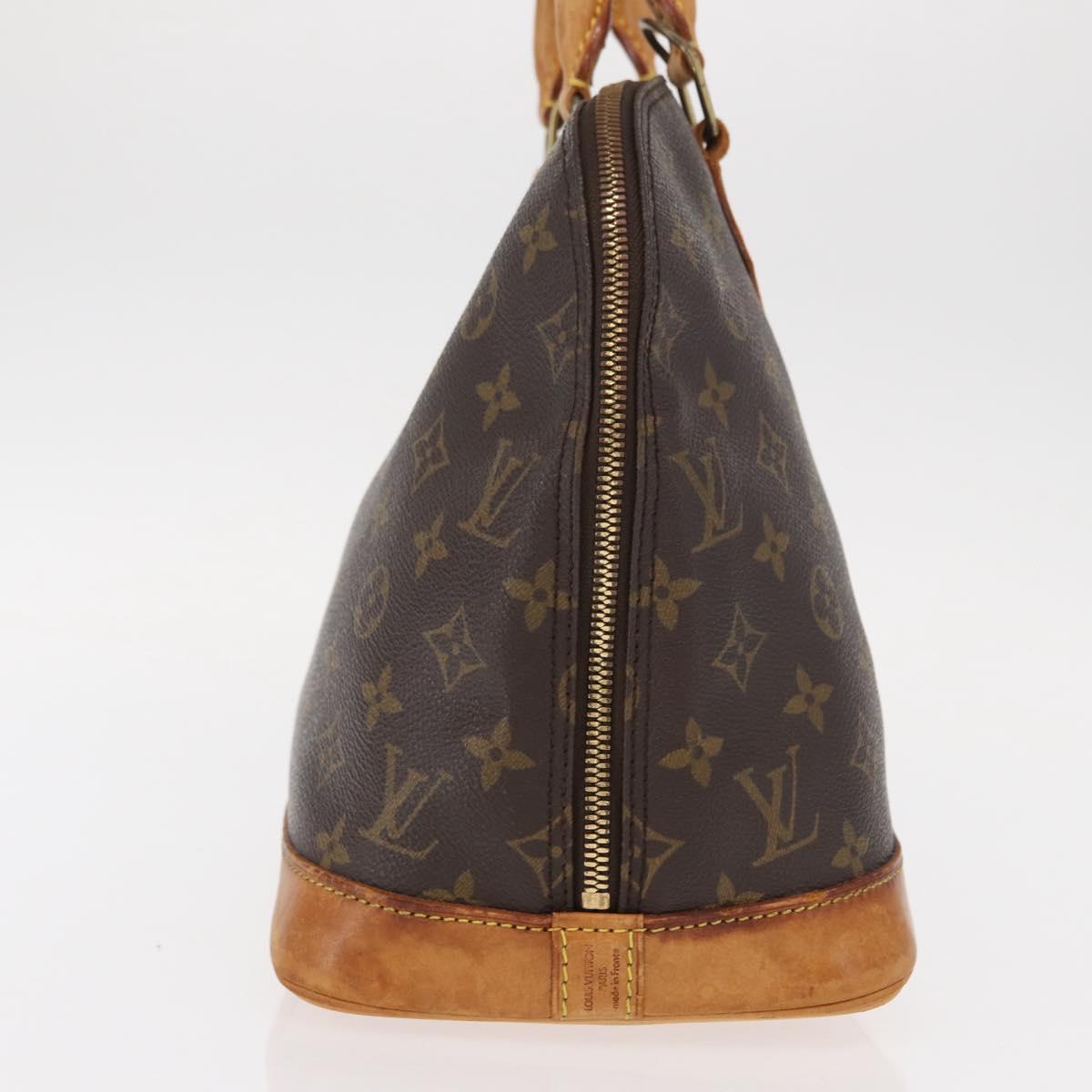 Louis Vuitton Alma Handbag Monogram Canvas, BROWN, CANVAS, Handbag