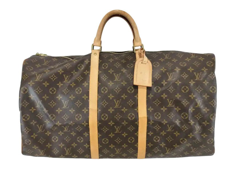 Louis Vuitton Keepall Monogram Canvas, Brown, Canvas, Travel Bag