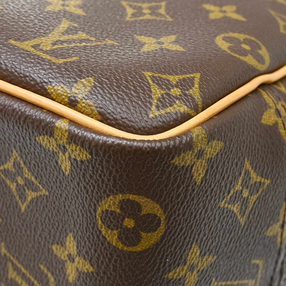 Louis Vuitton Deauville Monogram, Brown, Canvas, Handbag