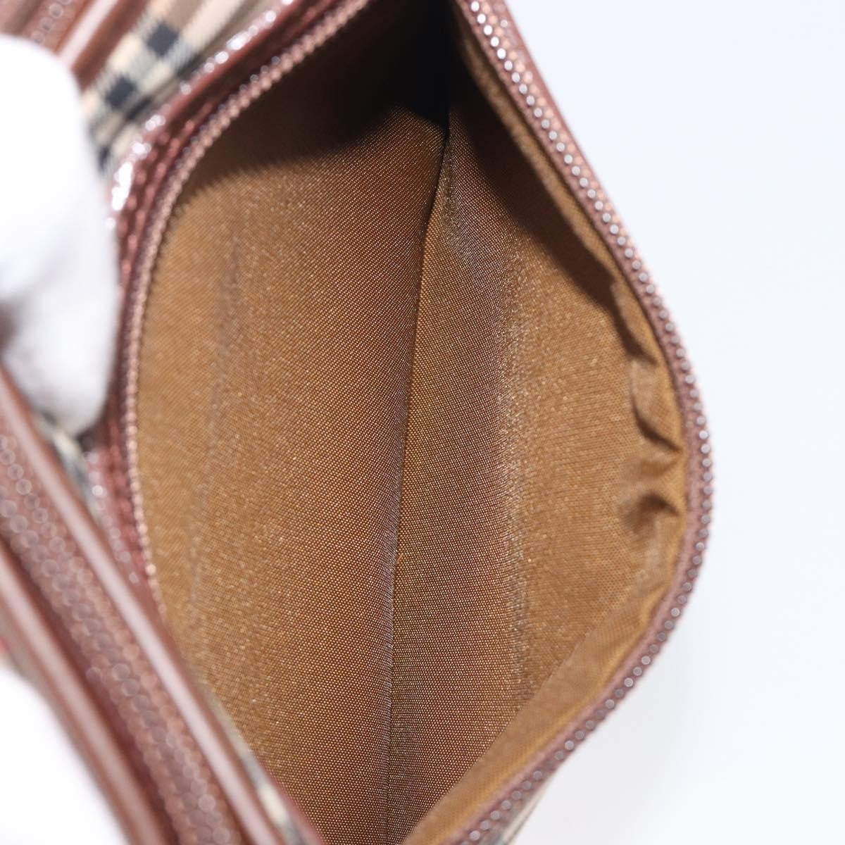 Burberry Nova check Pochette Canvas, Beige, Canvas, Clutch
