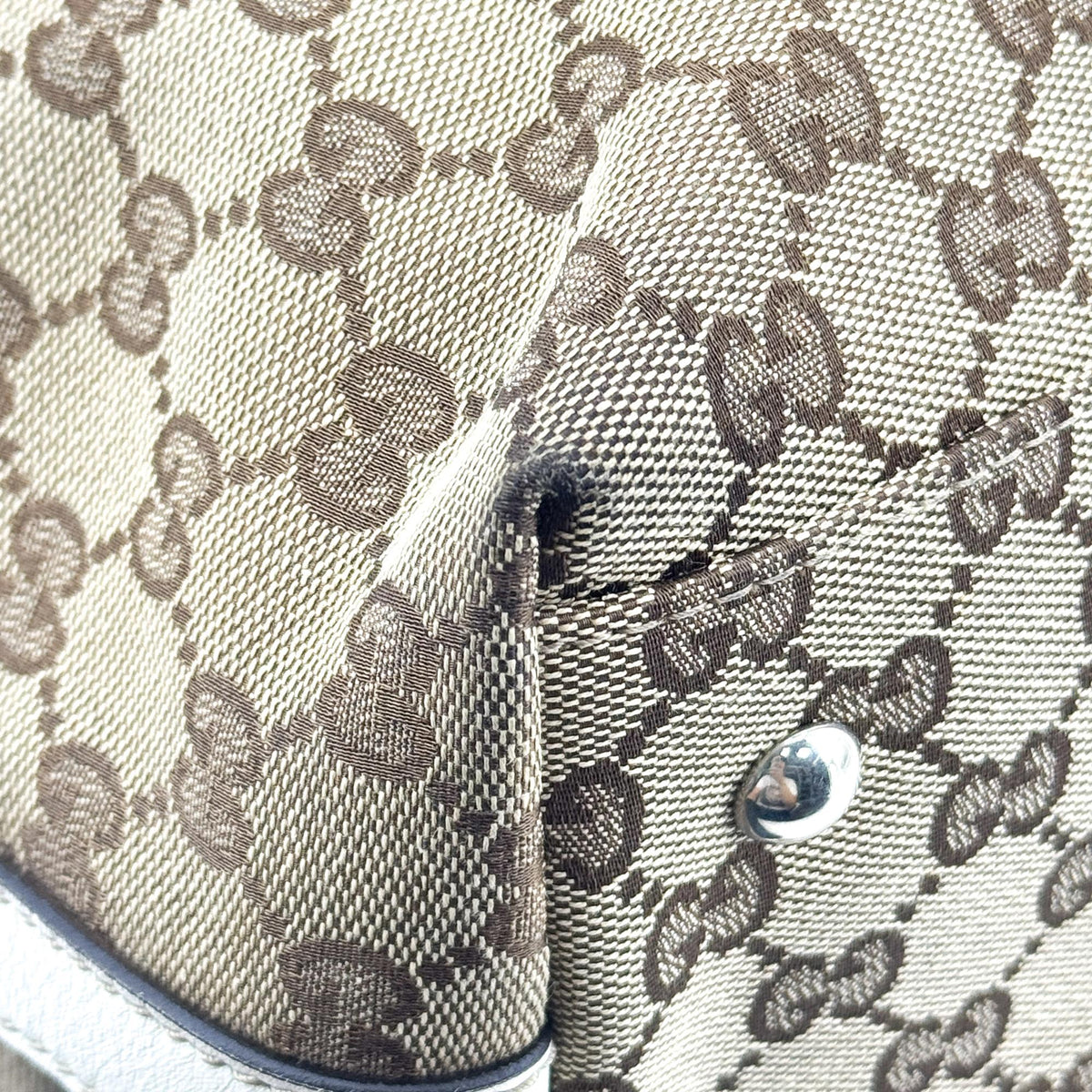 Gucci Match Ball GG Canvas, Brown, Canvas, Tote Bag