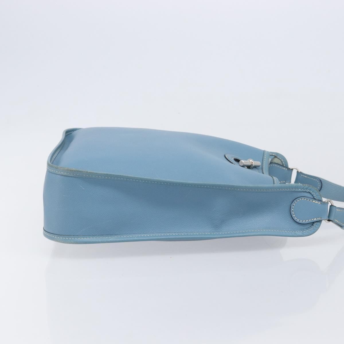 Hermes Vespa Courchevel, Blue, Leather, Shoulder Bag