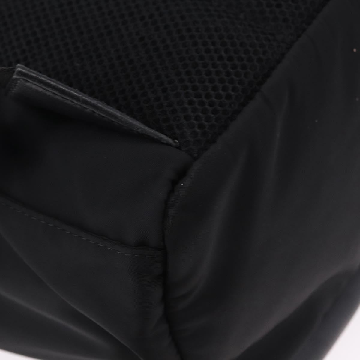 Fendi Fiend Nylon with Printed Leather, Black, Nylon, Backpack