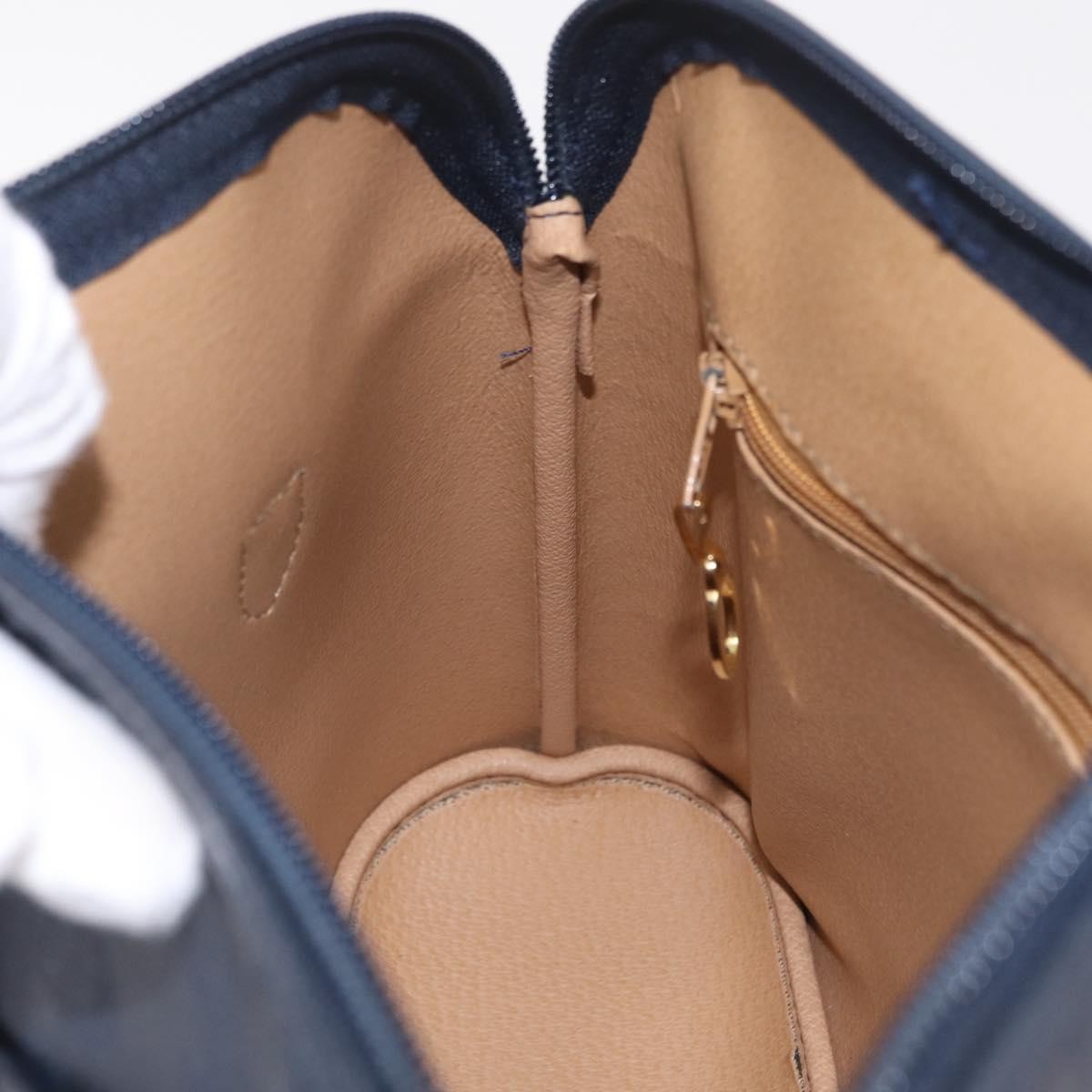 Christian Dior Trotter Canvas, Navy, Canvas, Handbag