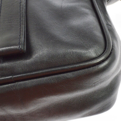 Louis Vuitton Peonia Leather, Black, Leather, Crossbody Bag