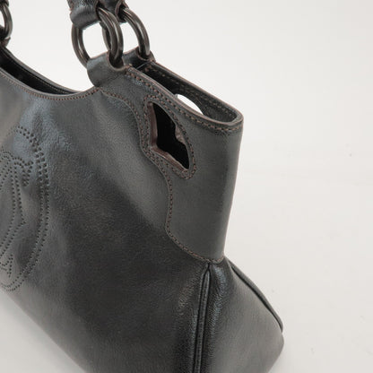 Cartier Marcello Leather, Black, Leather, Handbag