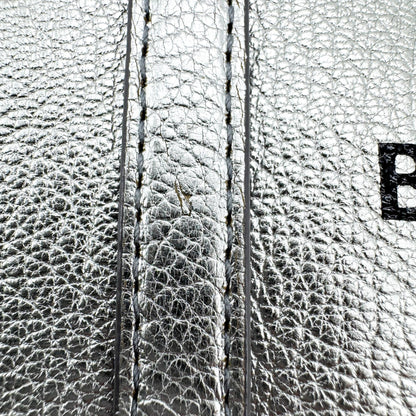 Balenciaga Everyday Patent, Silver, Leather, Tote Bag